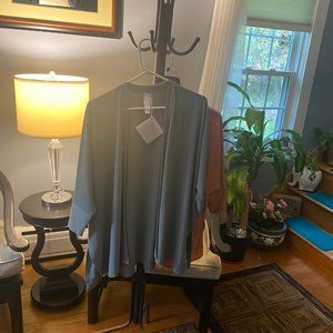 WynneLayers Luxe Crepe Knit Unconstructed Cardigan.-Boxy, unconstructed cardigan